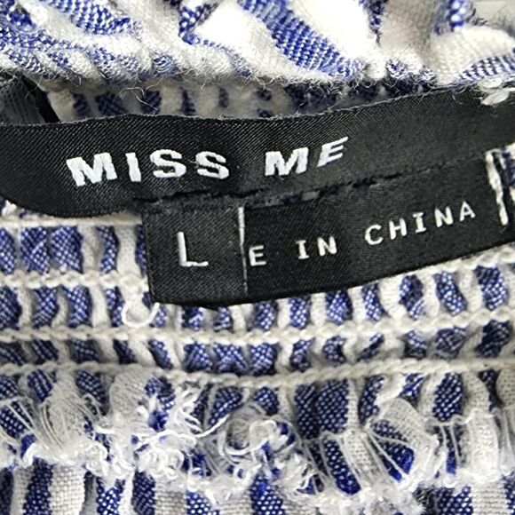 Miss ME WOMEN'S OFF OR ON SHOULDER TOP SIZE LARGE BELL SLEEVES PULLOVER - Picture 7 of 8